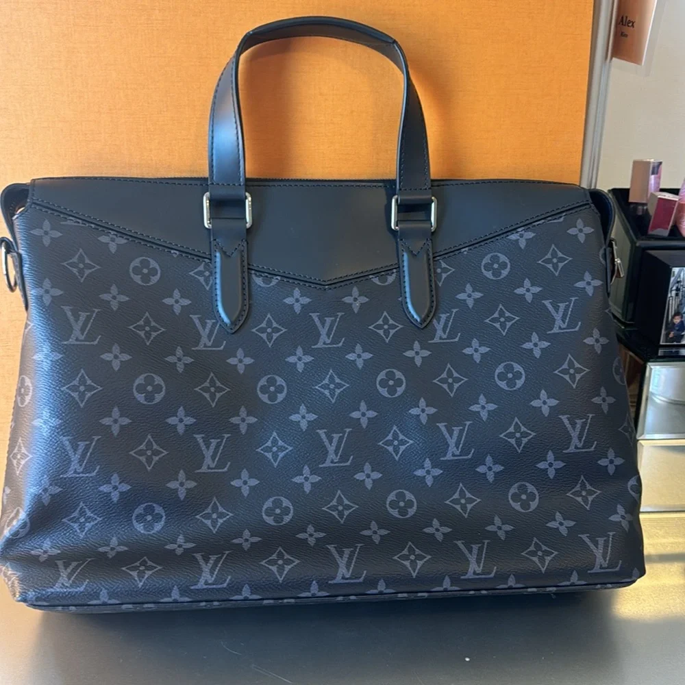 Louis Vuitton Black Monogram Briefcase